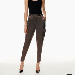 Aritizia Babaton Satin Cargo Pants